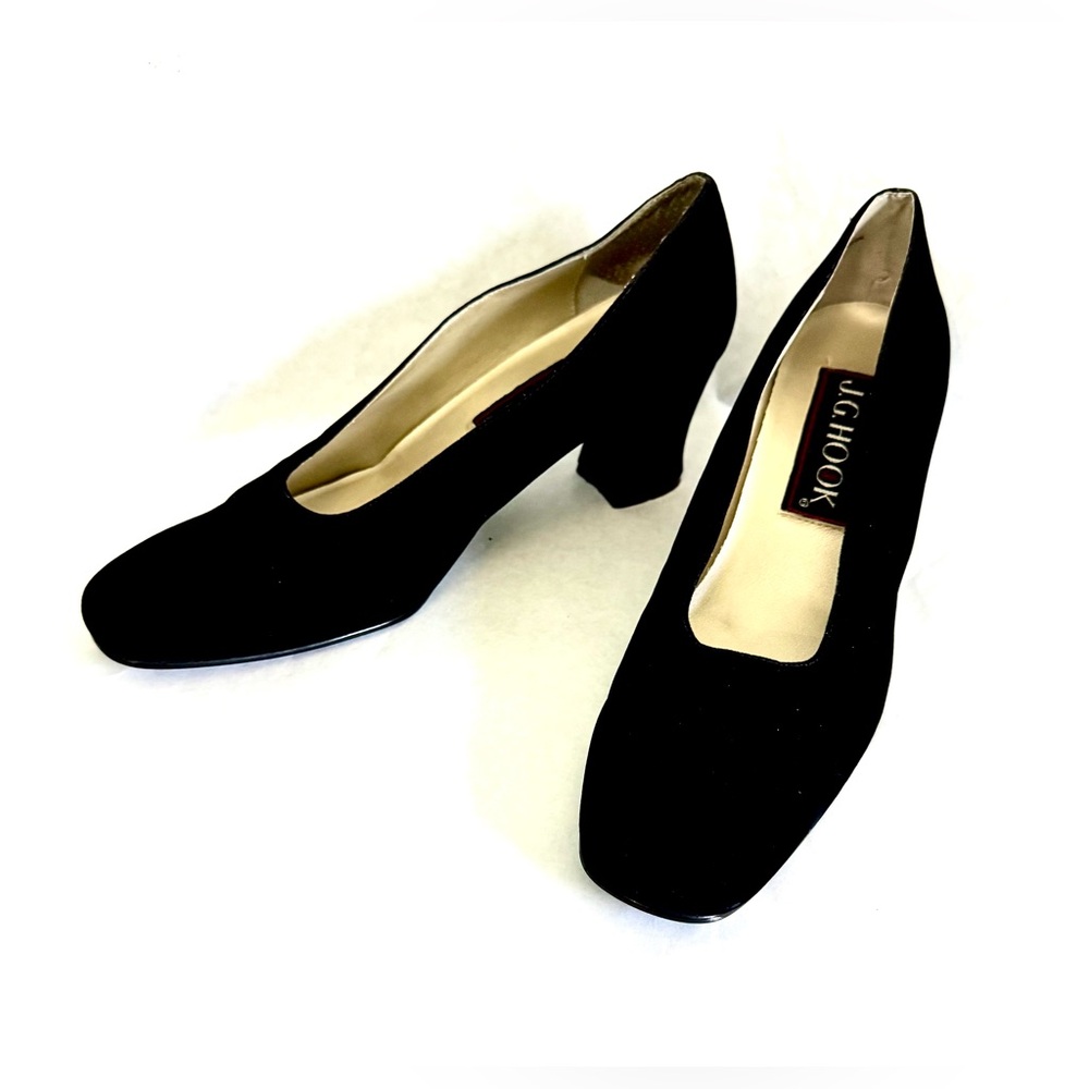 J. G. Hook Black Velvet Dress Shoes - Picture 4 of 16